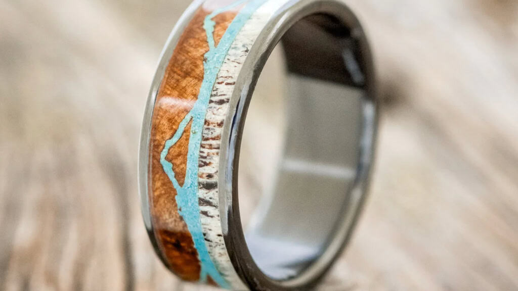 The Expedition Mountain Engraved Ring by Staghead Designs