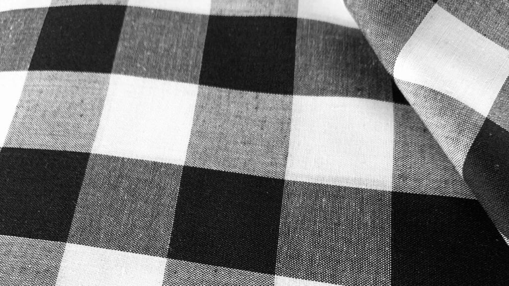 Fabric Buffalo Plaid Black and White