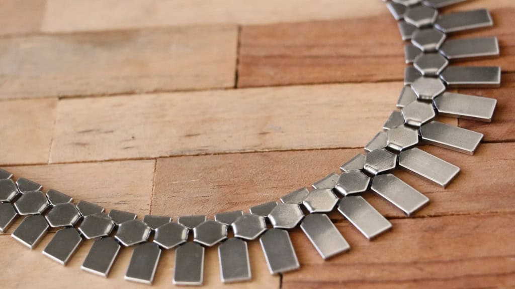 Classic Cleopatra Vintage Bib Necklace