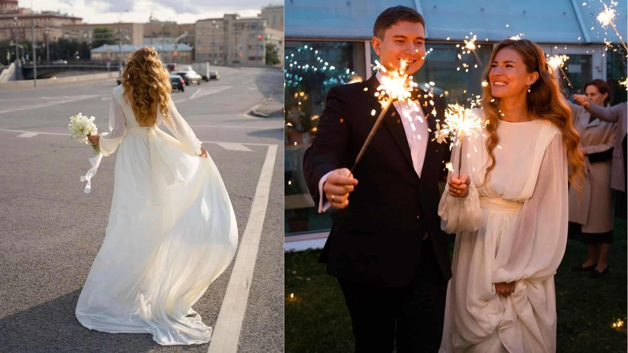 Modest Airy Romantic Wedding Dress