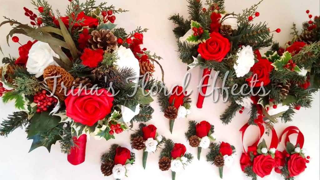 Elegant Christmas Wedding Bouquet