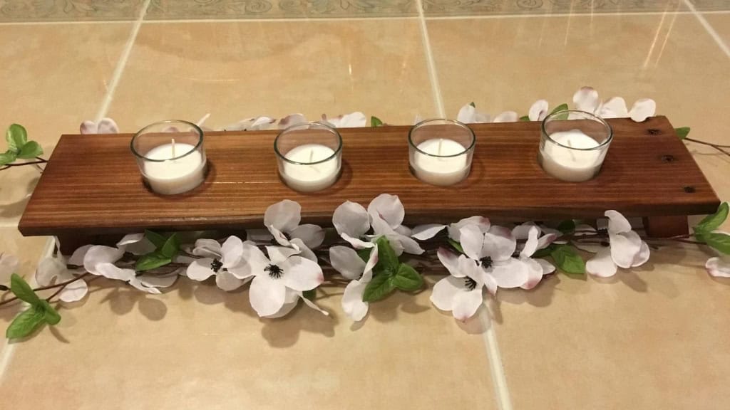 Mirrored Antique Style Candle Holder