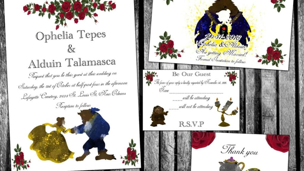 Personalized Beauty and the Beast Fairy Tale Print