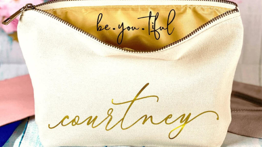 Handmade Personalized Cotton Makeup Bag
