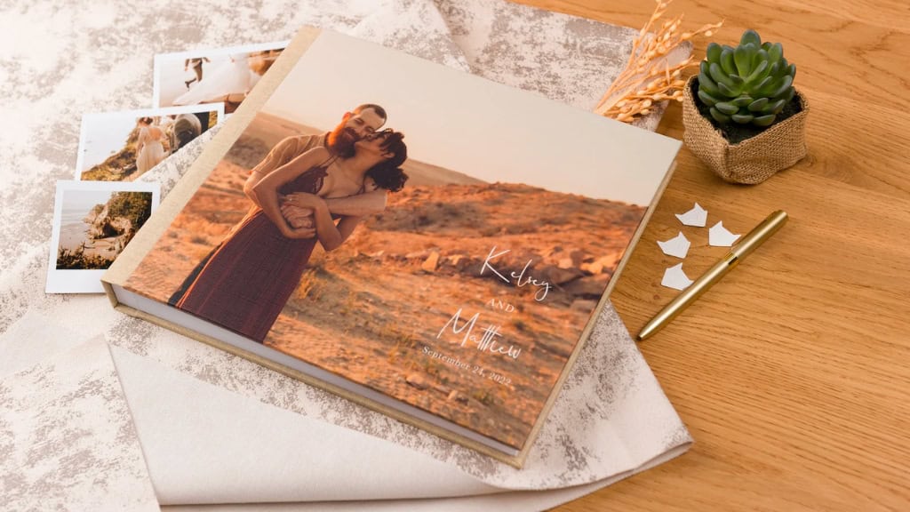 Personalized Photo Cover Wedding Guest Book