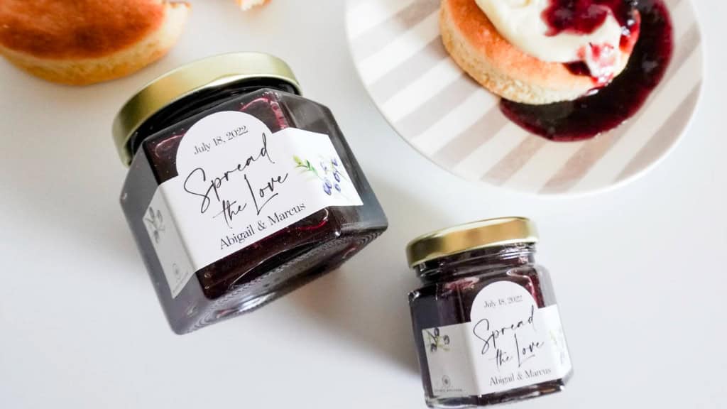 Spread the Love Blueberry Wedding Jam
