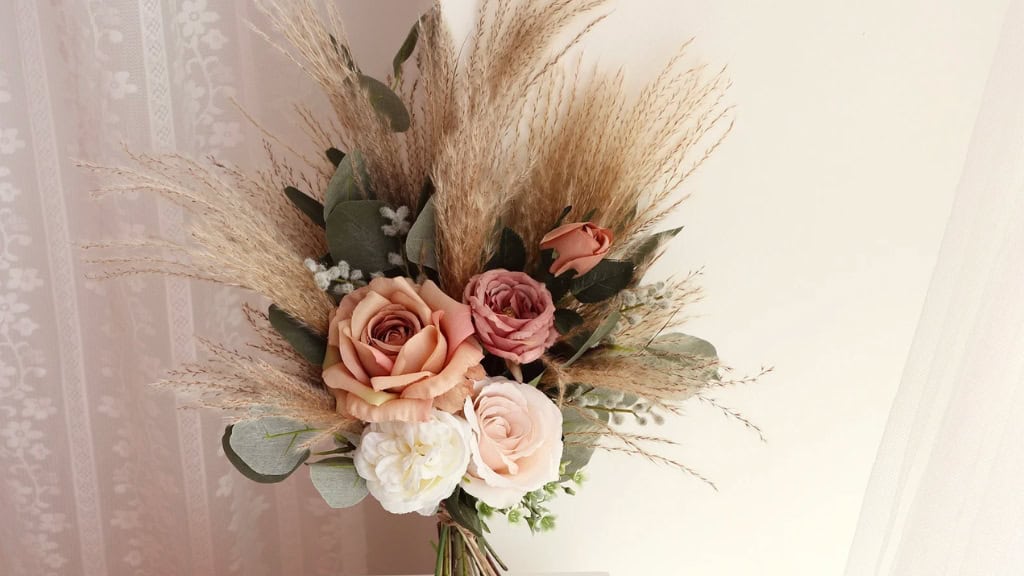 Rustic Boho Silk Wedding Bouquet