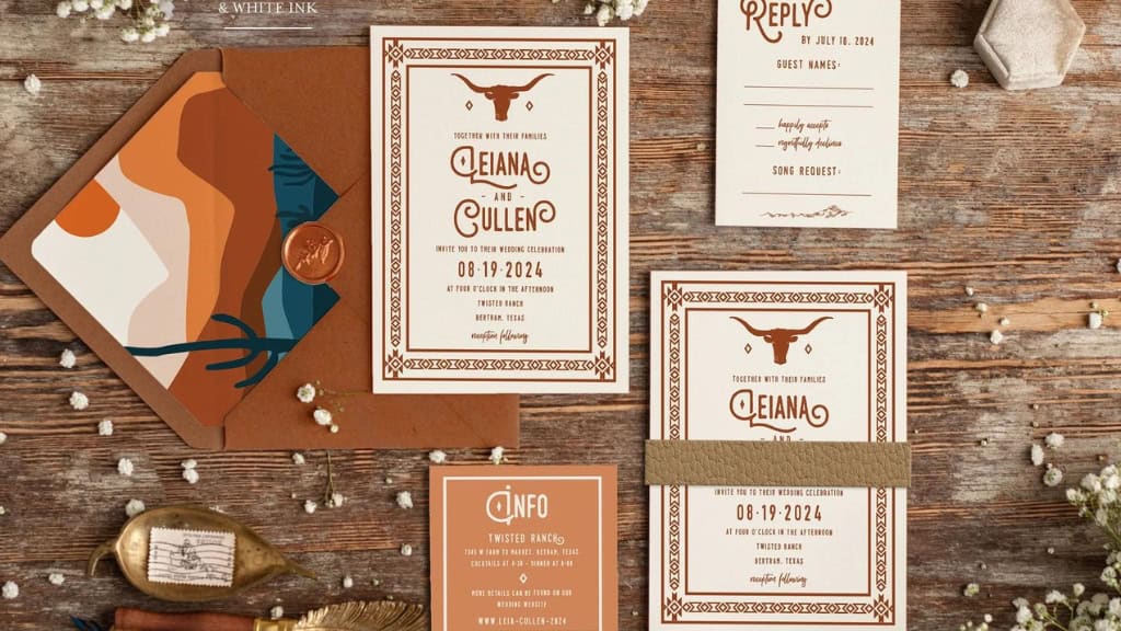 Ranch Western Wedding Invitation
