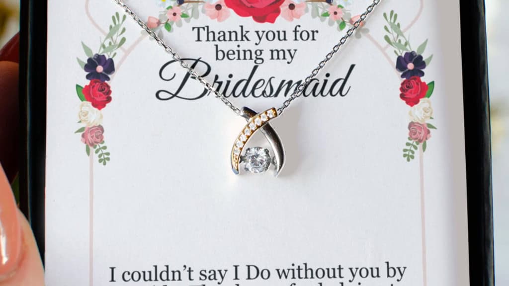 Personalized Wishbone Sterling Silver Necklace