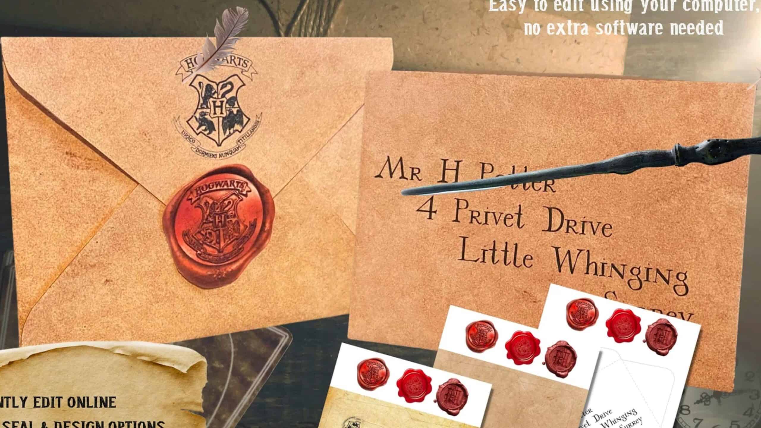 Wizard Witch Magic School Foldable Envelope