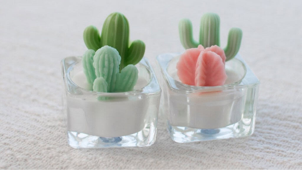 Tealight Cactus Soy Candle