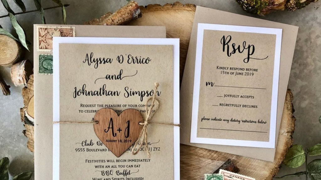 Rustic Country Wedding Invitation