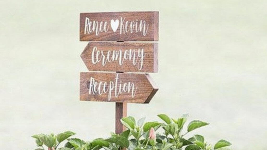 Custom Wedding Arrow Directional Signs