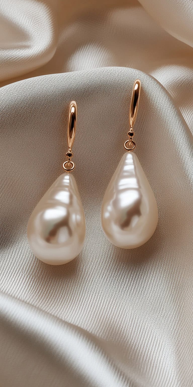 jakecain7 A detailed photorealistic image of teardrop pearl p 26393c67 68bc 4aa9 8cd1 4c4274f0d029 2