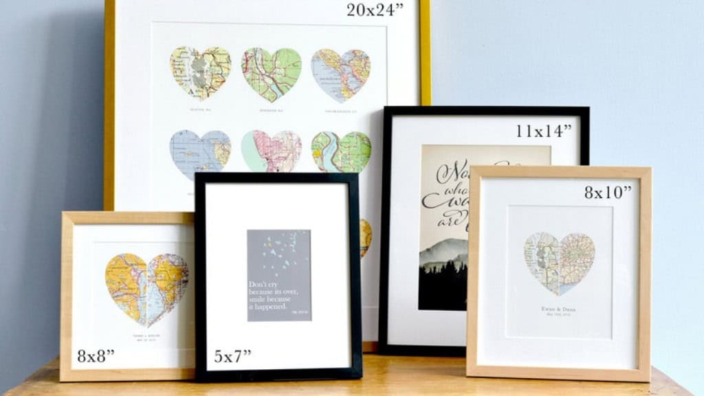 Map Mountain Personalized Wedding Gift