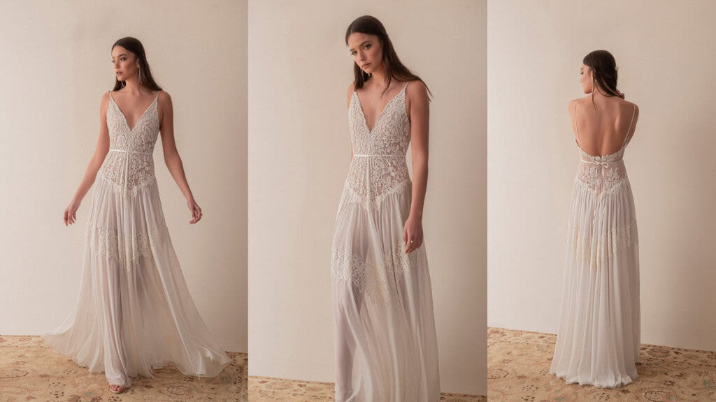 Boho Soft & Delicate Beach Wedding Dress