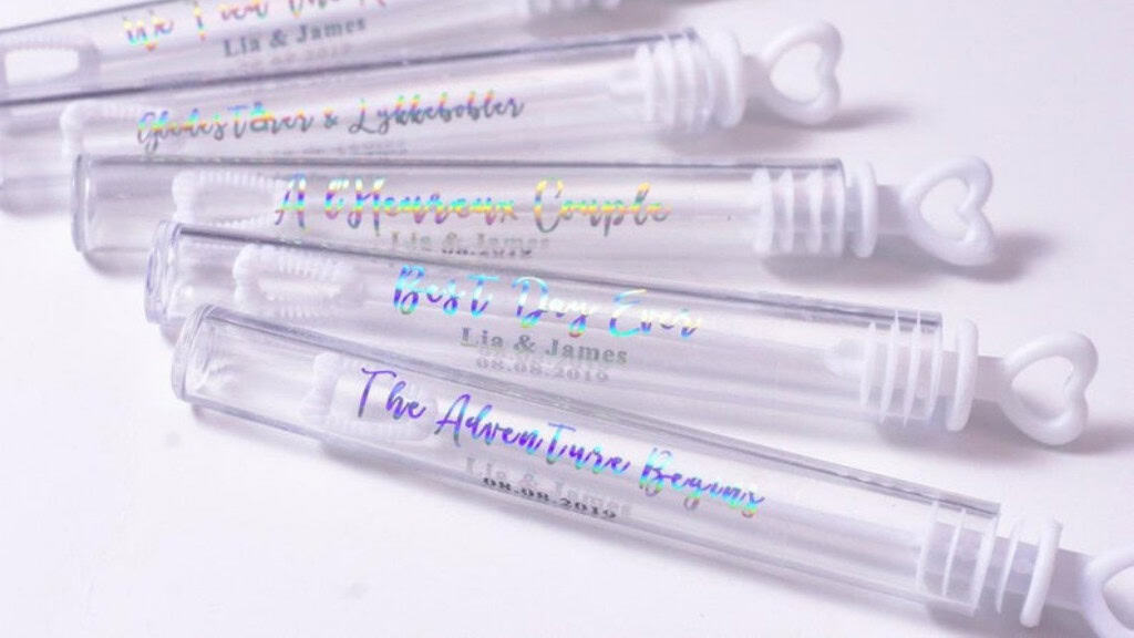 Personalized Tear-Resistant Wedding Labels