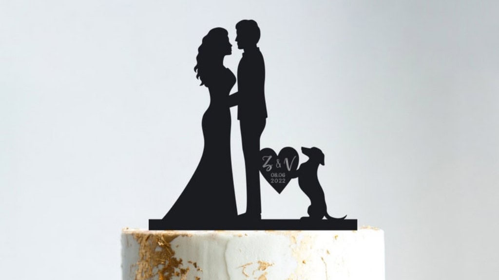 Dachshund Wedding Cake Topper