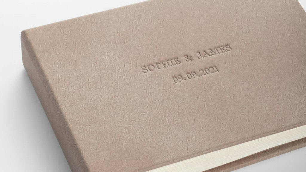 Embossed Leatherette Wedding Guest Album