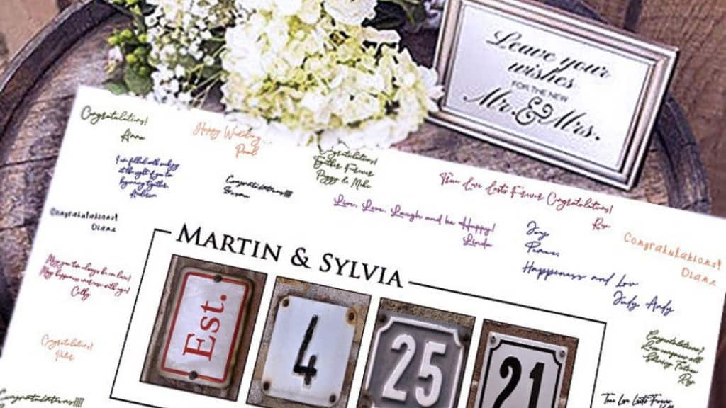 Rustic Wedding Guest Book Alternative