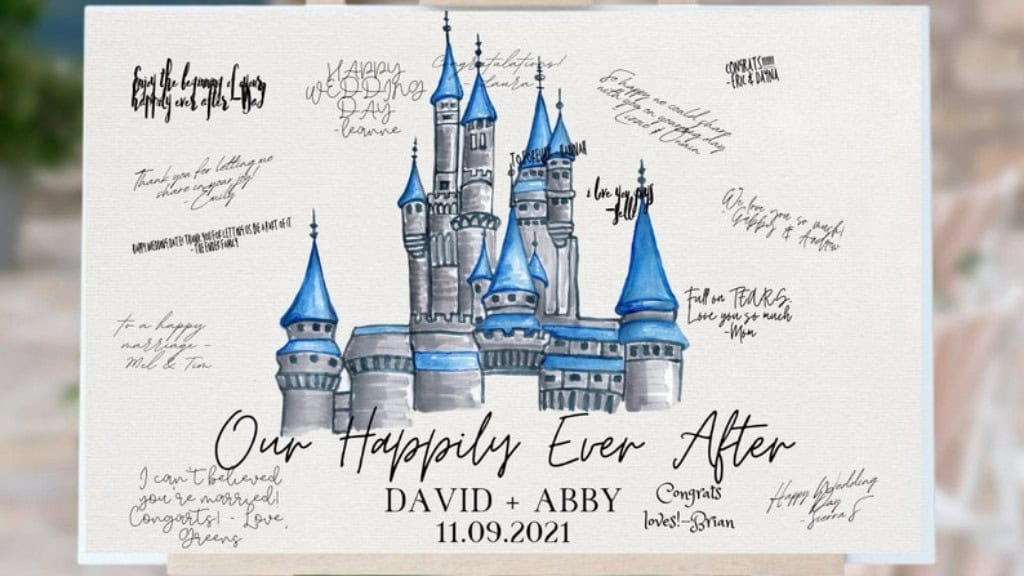 Canvas Magical Wedding Guestbook