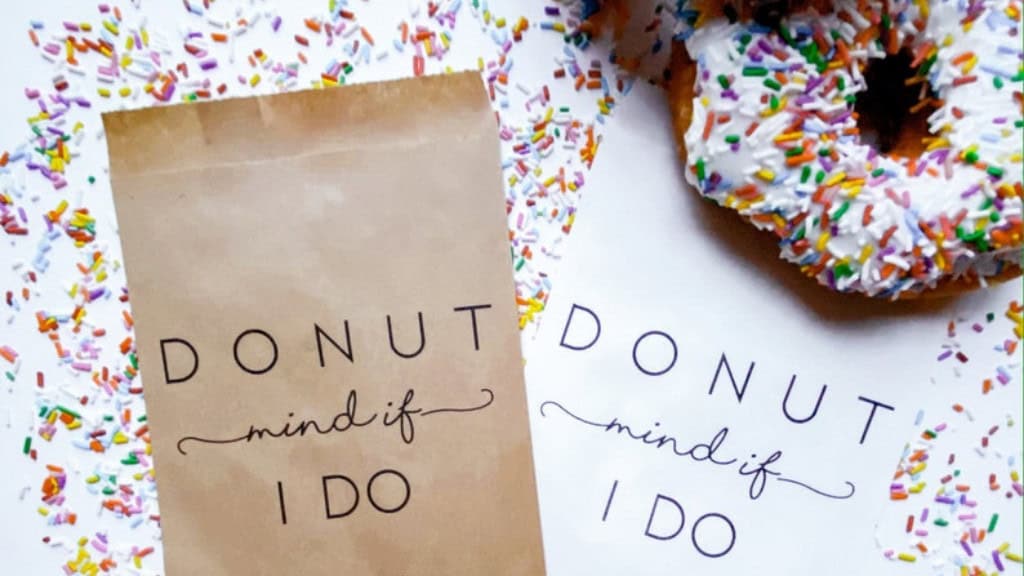Personalized Donut Favor Bags