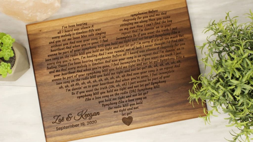 First Dance Song Engraved Wedding Gift