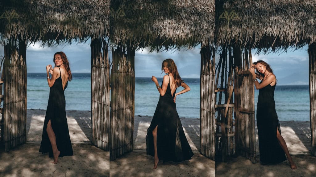 Organic Cotton Black Boho Dress