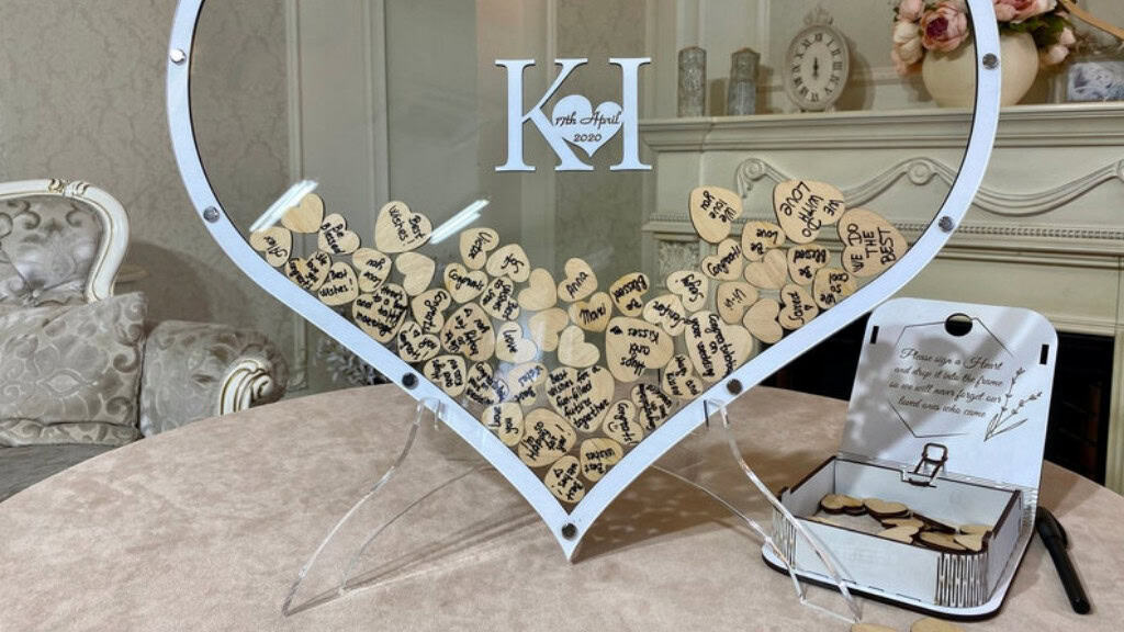 White Wedding Guest Book Alternative