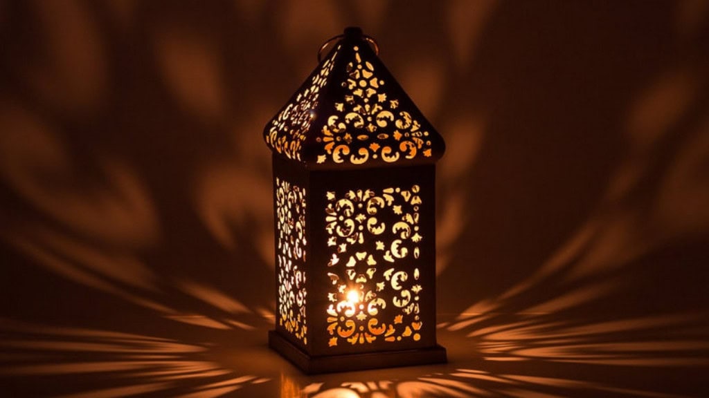Vintage Gold Moroccan Lantern