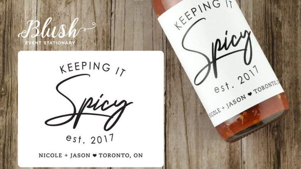Personalized Waterproof Hot Sauce Labels