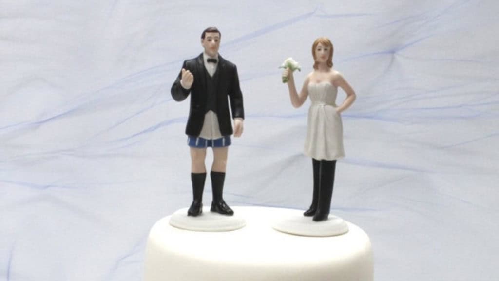 Personalized Quirky Wedding Cake Topper