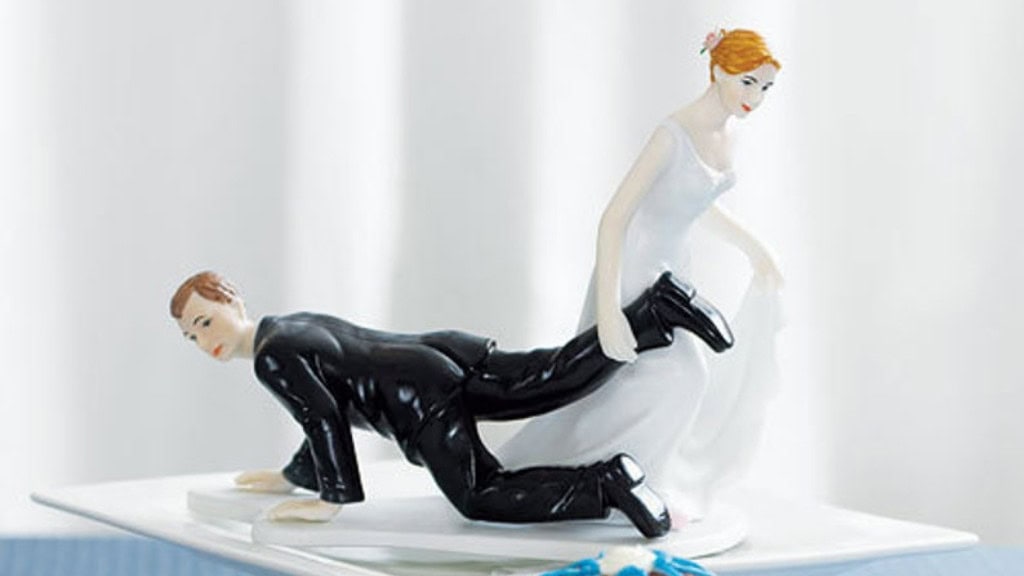 Comical Personalized Wedding Cake Topper