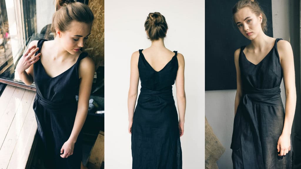 Maxi Black Boho Dress