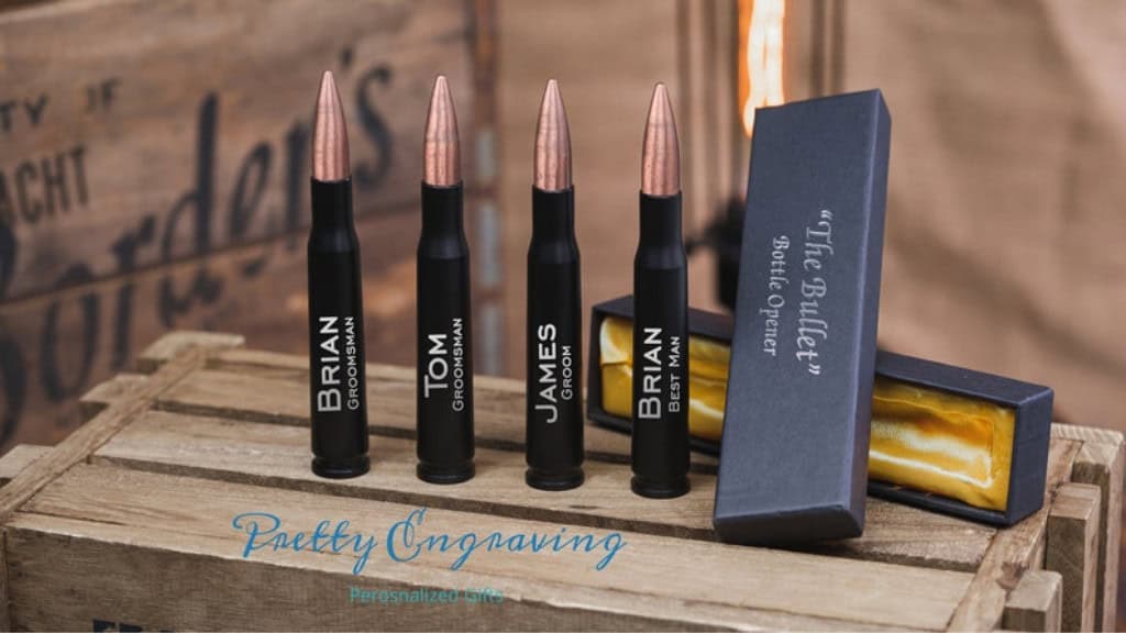 50 Caliber Personalized Bullet Bottle Opener