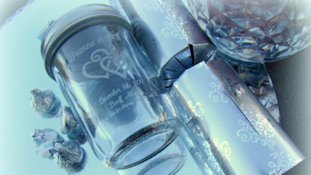 Mini Mason Glass Jar with Silver Lid