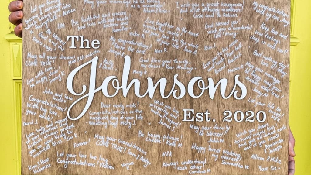Rustic Wedding Guest Book Alternative