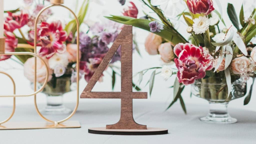 Rustic Wedding Table Numbers