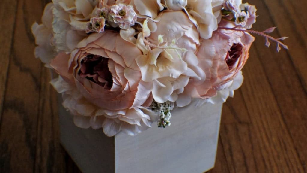 Silk Cream and Blush Peony Arrangement