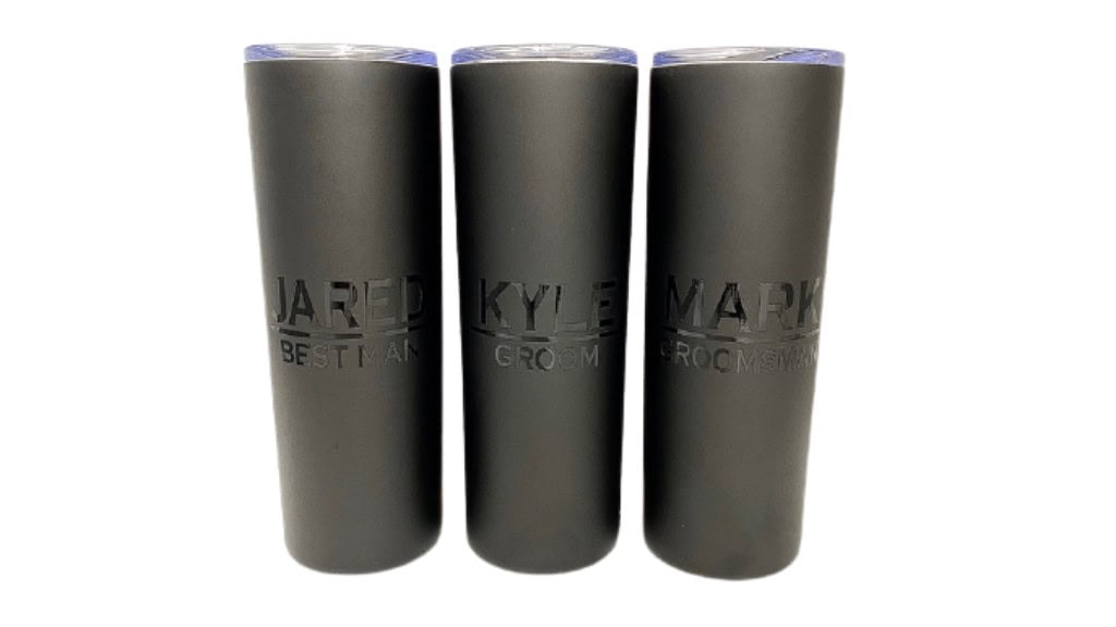 Personalized Stainless Steel Groomsmen Bottle