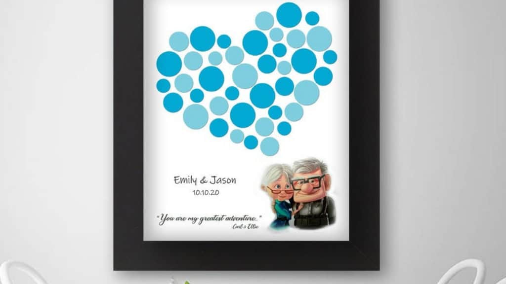 Carl and Ellie Up Wedding Guest Book