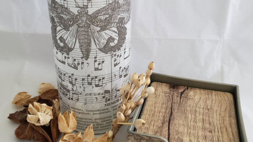 Vintage-Style Handmade Newspaper Tea Light Holder