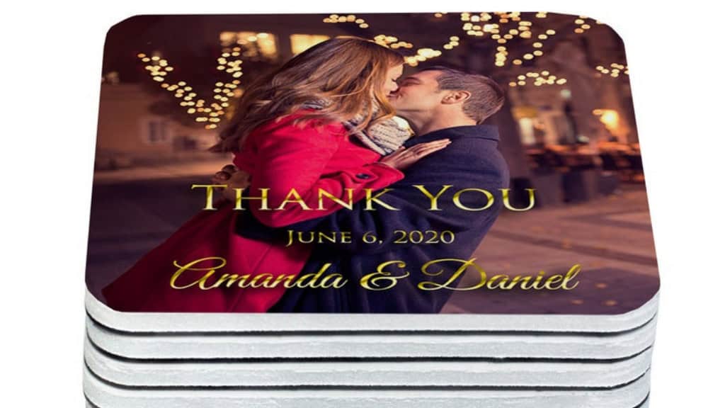 Personalized Thick Photo Wedding Magnets