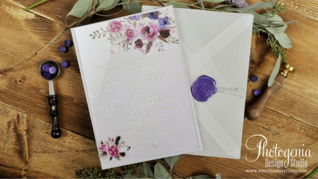 Custom Acrylic Wedding Invitation