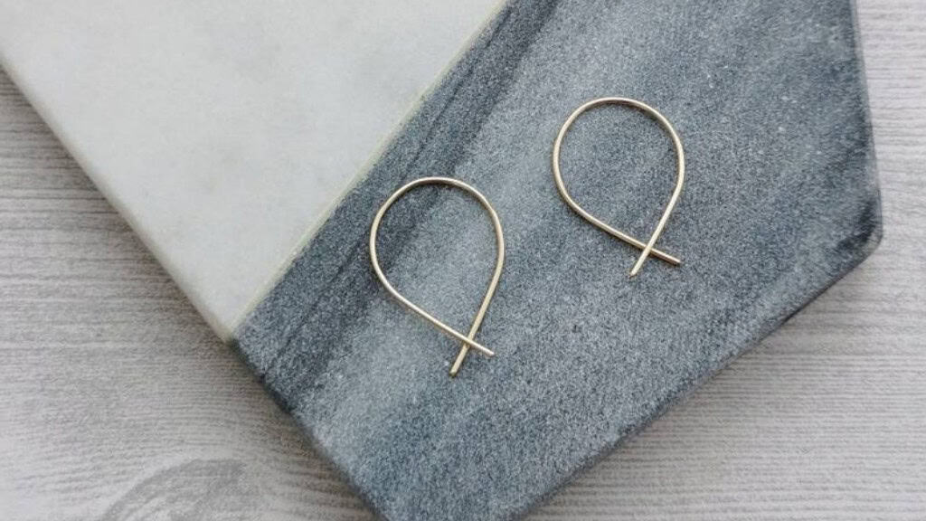 Wishbone Criss Cross Ear Threader Earrings