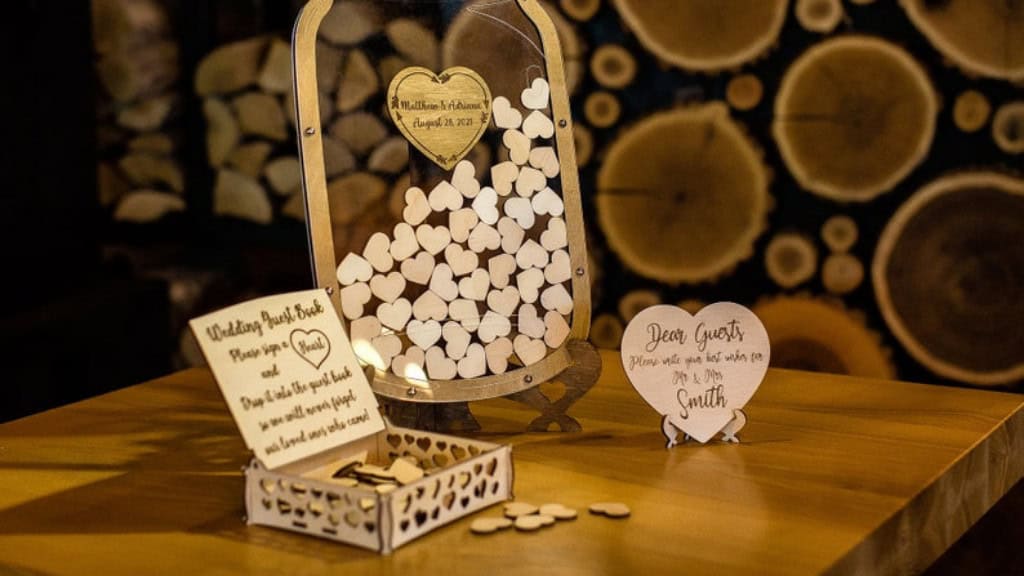 Mason Jar Wedding Guestbook