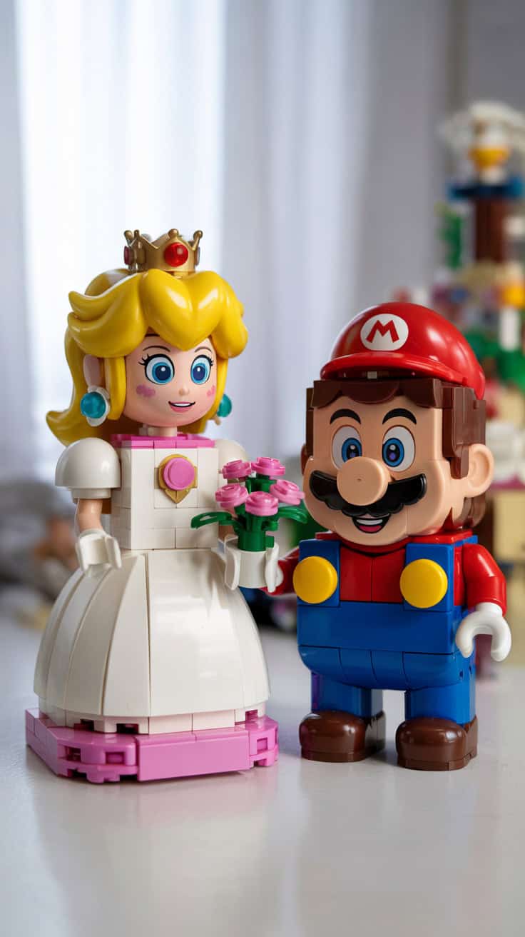 a photograph of a charming lego wedding hX7O6ZmiQ2yMV1 WAQOcwA T1Dn lb QqqMqf6rMSZudA