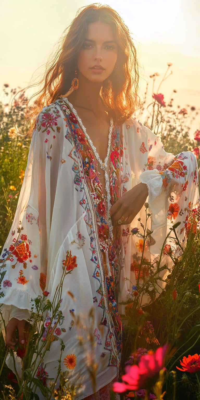 jakecain7 A photorealistic image of a wildflower hippie weddi ea9b01d3 f3e1 47b3 833b a6bde5daf2e6 0