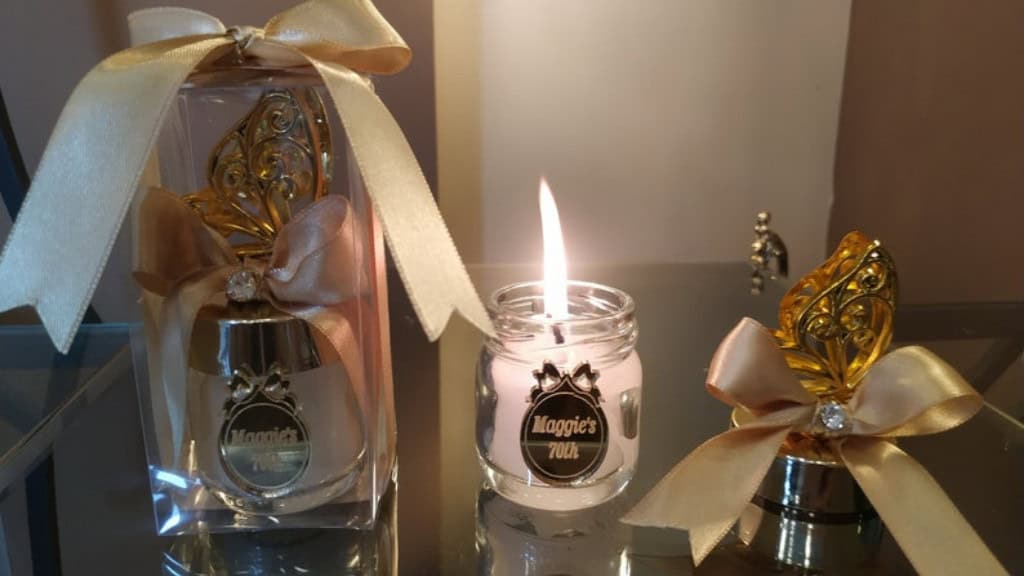 Elegant Crystal Glass Luxury Candle Favors