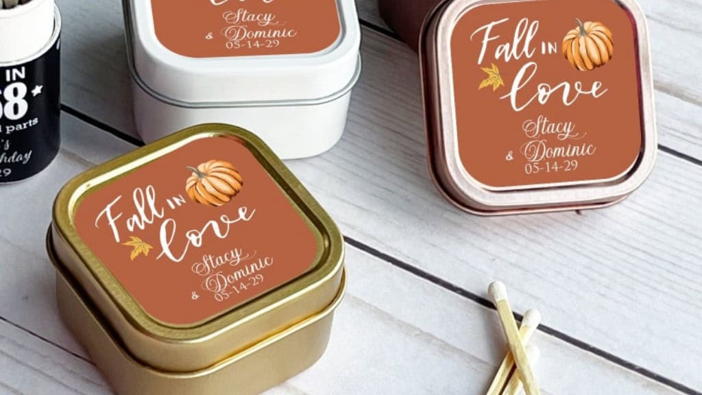 Fall in Love Travel Candle Tins - Set of 12
